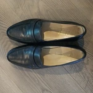 Bally Slip On Black Leather Loafers